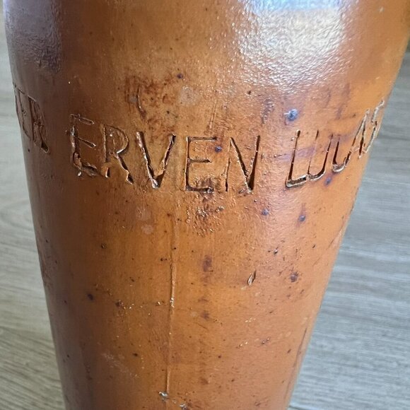Vintage Erven Lucas Bols Amsterdam 1 Liter Stoneware Bottle Crock Heavyweight - Picture 5 of 16
